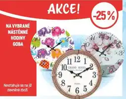 Globus Na vybrané nástěnné hodiny Goba nabídka