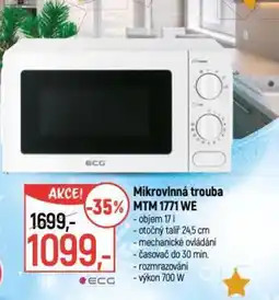 Globus Mikrovlnná trouba MTM 1771 WE nabídka