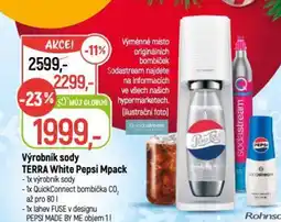 Globus Výrobník sody TERRA White Pepsi Mpack nabídka