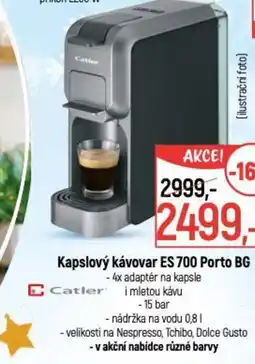 Globus Kapslový kávovar ES 700 Porto BG nabídka