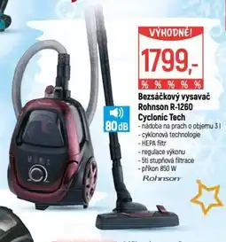 Globus Bezsáčkový vysavač Rohnson R-1260 Cyclonic Tech nabídka