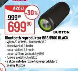 Globus BUXTON Bluetooth reproduktor BBS 5500 Black nabídka