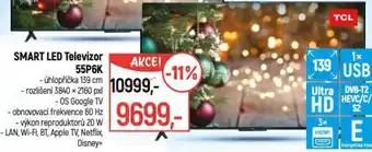 Globus TCL Smart LED Televizor 55P6K nabídka