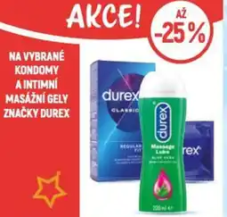 Globus Na vybrané kondomy a intimní masážní gely značky Durex nabídka