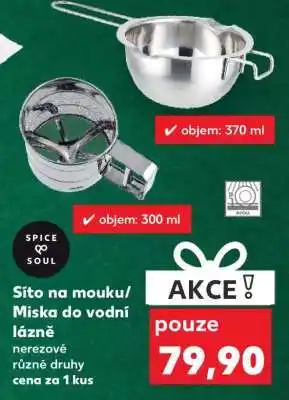 Kaufland Síto na mouku/Miska do vodní lázně nabídka