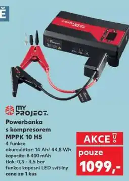 Kaufland Powerbanka s kompresorem MPPK 10 H5 nabídka