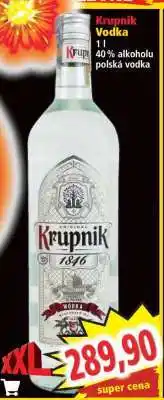 Norma Krupnik Vodka nabídka