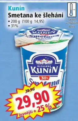 Norma Kunín Smetana ke šlehání nabídka