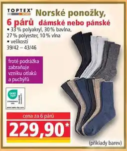 Norma Norské ponožky, 6 párů dámské nebo pánské nabídka