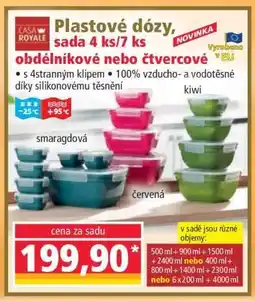 Norma Plastové dózy, sada 4 ks/7 ks nabídka