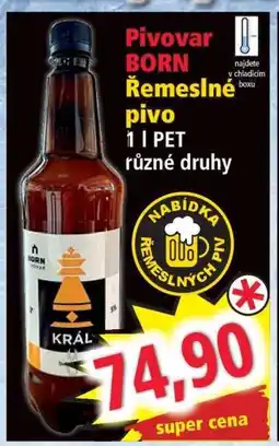 Norma Pivovar BORN Řemeslné pivo nabídka