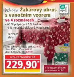 Norma Žakárový ubrus s vánočním vzorem nabídka