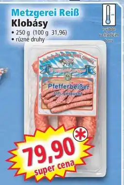 Norma Metzgerei Reiß Klobásy nabídka