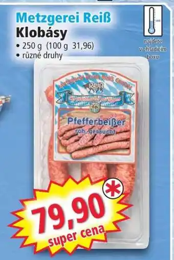 Norma Metzgerei Reiß Klobásy nabídka