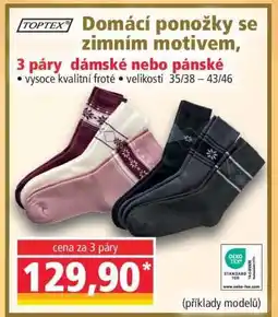 Norma Domácí ponožky se zimním motivem nabídka