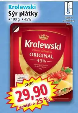 Norma Krolewski Sýr plátky nabídka