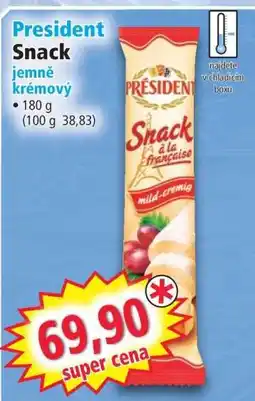 Norma Président Snack nabídka