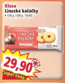 Norma KLASA Linecké koláčky nabídka
