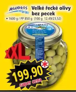 Norma Velké řecké olivy bez pecek nabídka