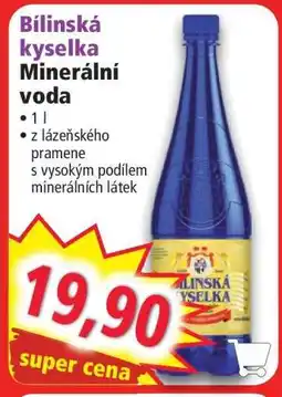 Norma Bílinská kyselka Minerální voda nabídka