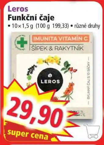 Norma Leros Funkční čaje nabídka