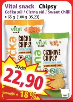 Norma Vital snack Chipsy nabídka