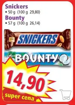 Norma SNICKERS, BOUNTY nabídka