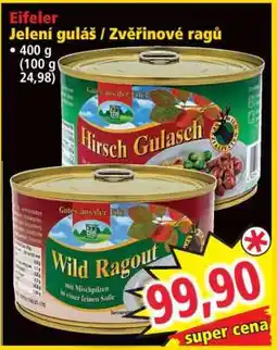 Norma Eifeler Jelení guláš / Zvěřinové ragů nabídka