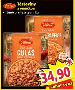 Norma Těstoviny s omáčkou nabídka