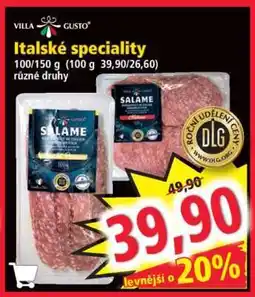Norma Italské speciality nabídka