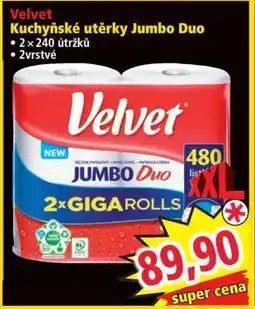Norma Velvet Kuchyňské utěrky Jumbo Duo nabídka