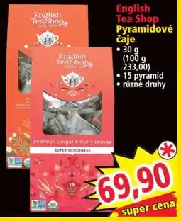 Norma English Tea Shop Pyramídové čaje nabídka