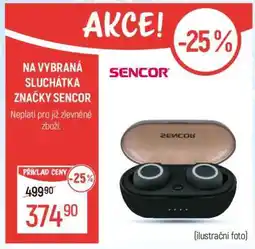 Globus Vybraná sluchátka značky Sencor nabídka