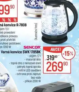 Globus Varná konvice SWK 1785BK nabídka