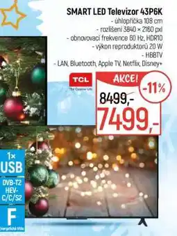 Globus SMART LED Televizor 43P6K nabídka