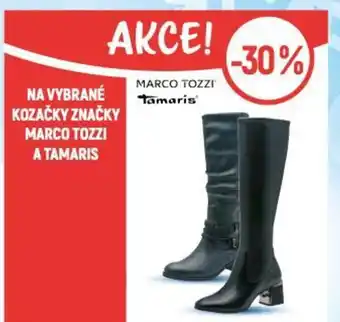 Globus Na vybrané kozačky značky Marco tozzi a Tamaris nabídka