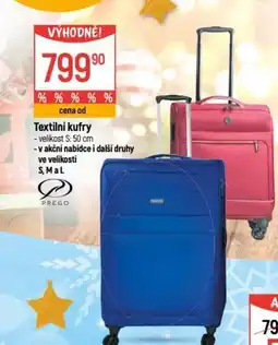 Globus Textilní kufry nabídka