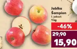 Kaufland Jablka Šampion nabídka