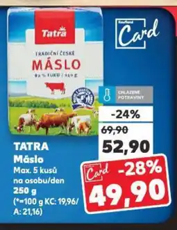 Kaufland TATRA Máslo nabídka