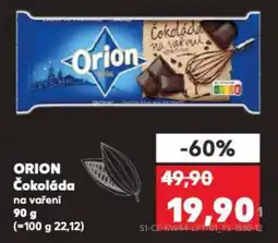 Kaufland ORION Čokoláda nabídka