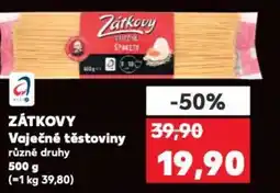 Kaufland Zátkovy Vaječné těstoviny nabídka