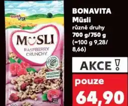 Kaufland BONAVITA Müsli nabídka
