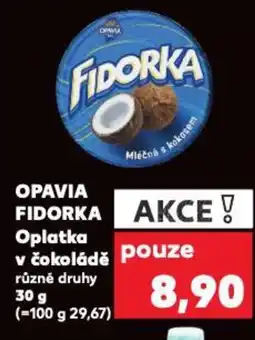 Kaufland OPAVIA Fidorka Oplatka v čokoládě nabídka