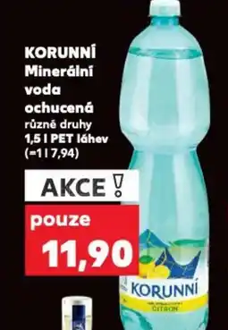 Kaufland KORUNNÍ Minerální voda ochucená nabídka
