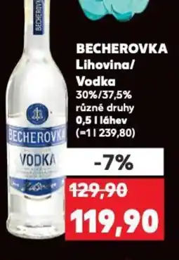 Kaufland BECHEROVKA Lihovina/ Vodka nabídka