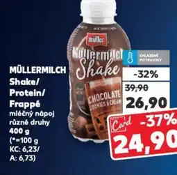 Kaufland MÜLLERMILCH Shake/ Protein/ Frappé nabídka
