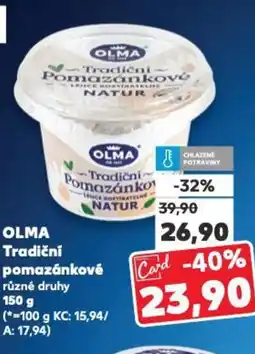 Kaufland OLMA Tradiční pomazánkové nabídka