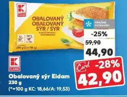 Kaufland Obalovaný sýr Eidam nabídka