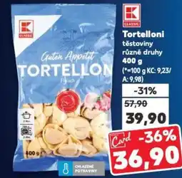 Kaufland Tortelloni těstoviny nabídka
