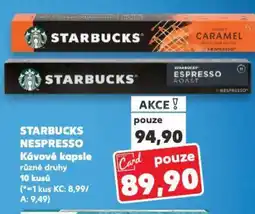 Kaufland STARBUCKS Nespresso Κάνονé kapsle nabídka